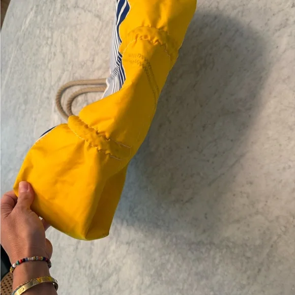 Sea Bags Maine Blue Stripe Ogunquit Beach Tote preowned preloved - Picture 4 of 11